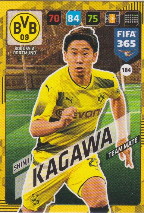 Fussball 2018 Panini FIFA 365 Adrenalyn XL - No 184 - Shinji Kagawa