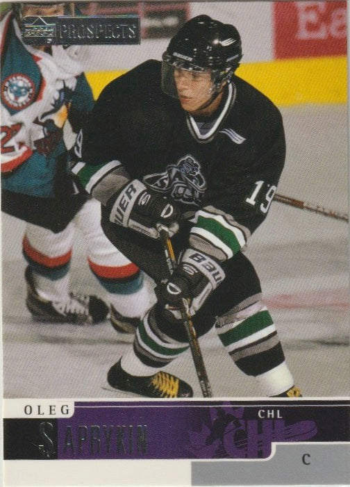 NHL 1999-00 UD Prospects - No 36 - Oleg Saprykin
