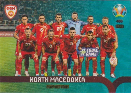 Soccer 2020-21 Panini UEFA Euro 2020 Adrenalyn XL Premium - No 460 - Team North Macedonia