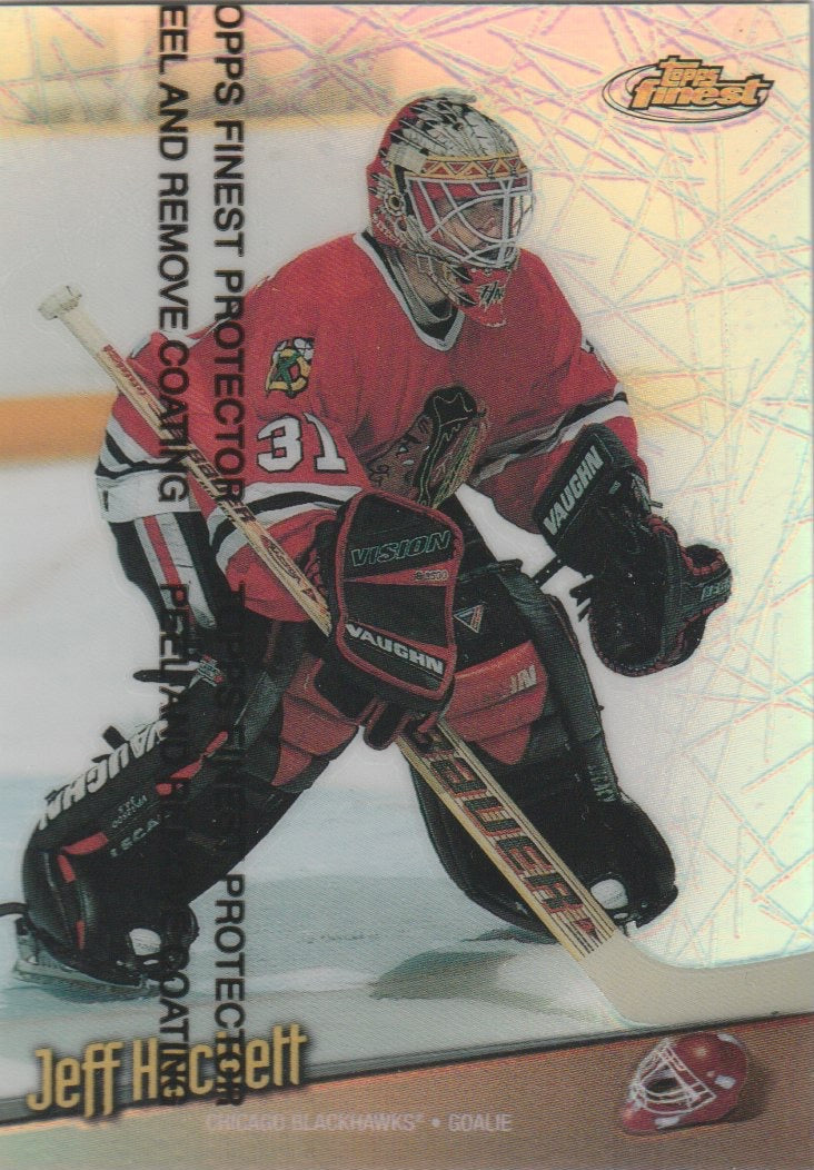 NHL 1998-99 Finest Refractors - No 86 - Jeff Hackett