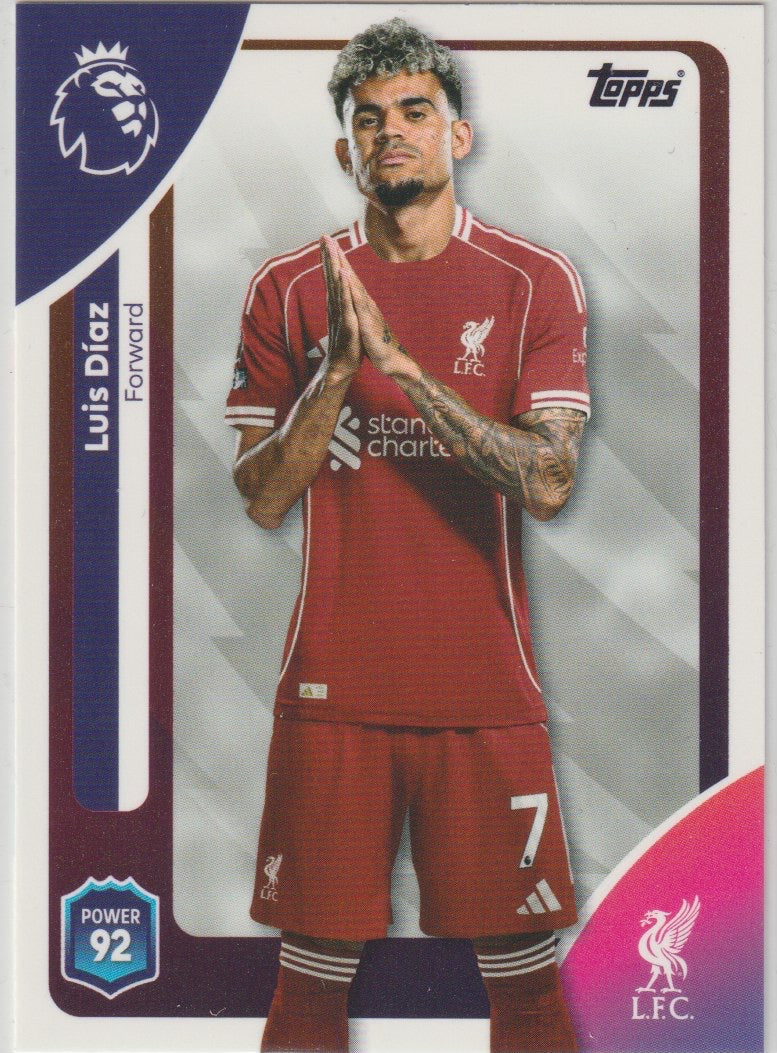 Fussball 2026-26 Topps Premier League EN - No 173 - Luis Diaz