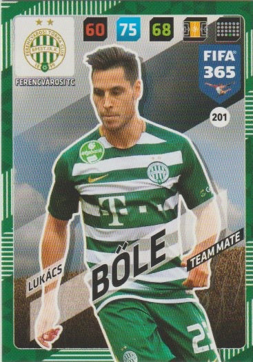 Soccer 2018 Panini FIFA 365 Adrenalyn XL - No 201 - Lukács Böle