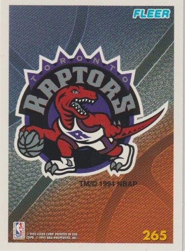 NBA 1994-95 Fleer European - No 265 - Team Logo Toronto Raptors