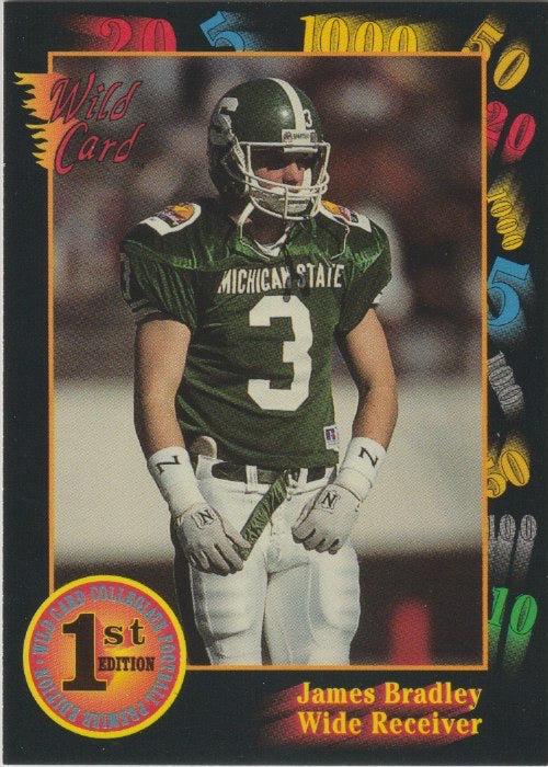 NFL 1991 Wild Card Draft - No 130 - James Bradley