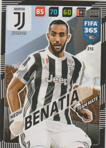 Fussball 2018 Panini FIFA 365 Adrenalyn XL - No 215 - Medhi Benatia