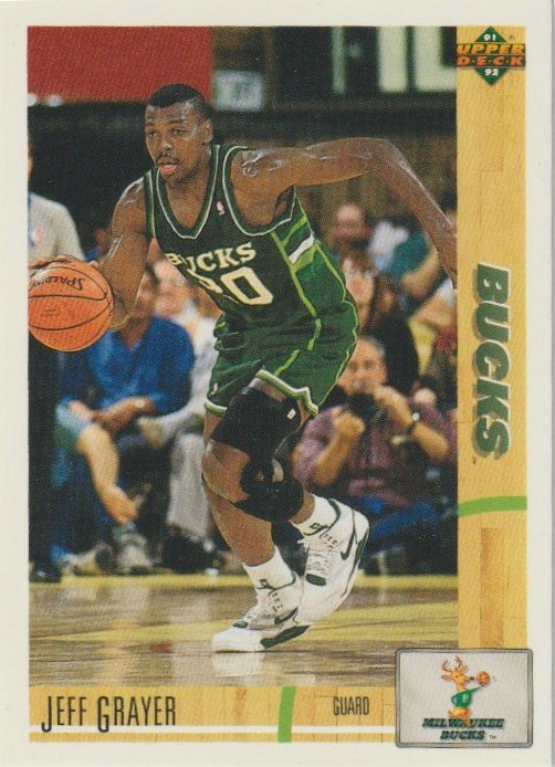 NBA 1991-92 Upper Deck - No 221 - Jeff Grayer