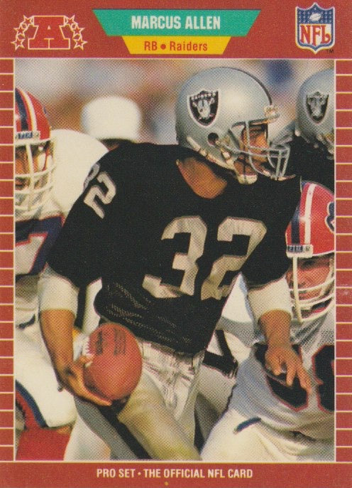 NFL 1989 ProSet - No 182 - Marcus Allen