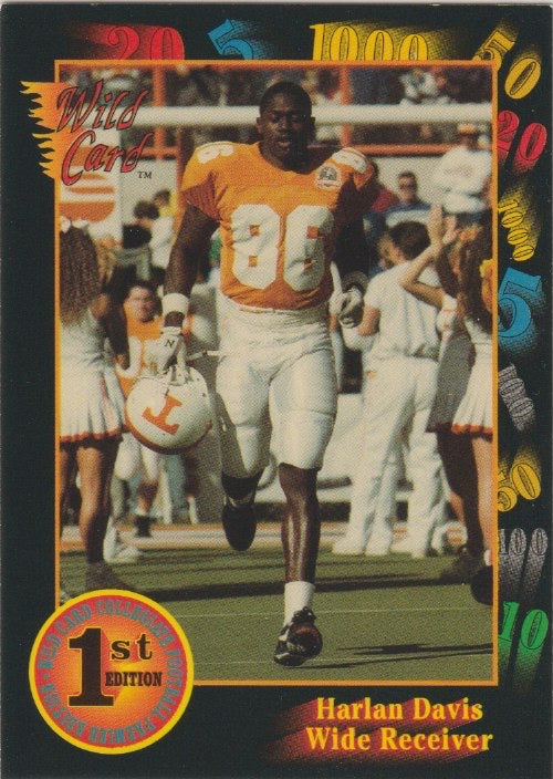 NFL 1991 Wild Card Draft - No 129 - Harlan Davis