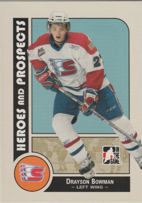 NHL 2008-09 ITG Heroes and Prospects - No 65 - Drayson Bowman
