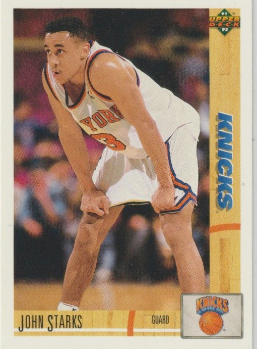 NBA 1991-92 Upper Deck - No 219 - John Starks