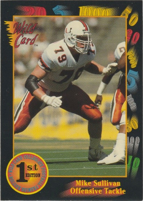 NFL 1991 Wild Card Draft - No 154 - Mike Sullivan
