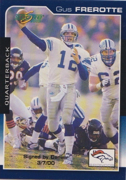 NFL 2000 Score - No 61 - Gus Frerotte