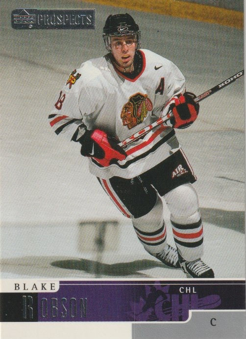 NHL 1999-00 UD Prospects - No 34 - Blake Robson