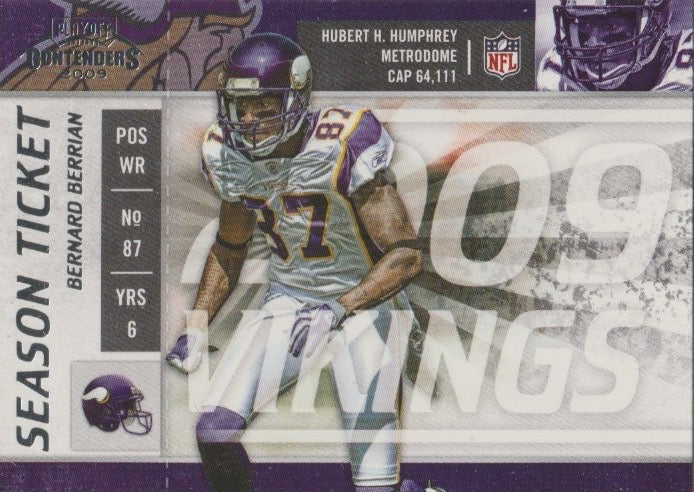 NFL 2009 Playoff Contenders - No 56 - Bernard Berrian