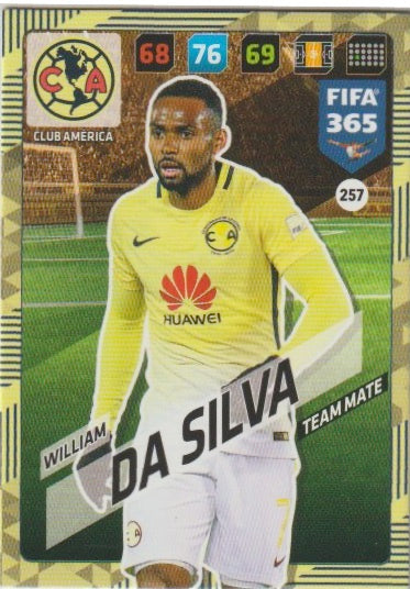 Soccer 2018 Panini FIFA 365 Adrenalyn XL - No 257 - William Da Silva