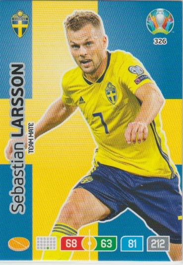 Fussball 2020-21 Panini UEFA Euro 2020 Adrenalyn XL Premium - No 326 - Sebastian Larsson