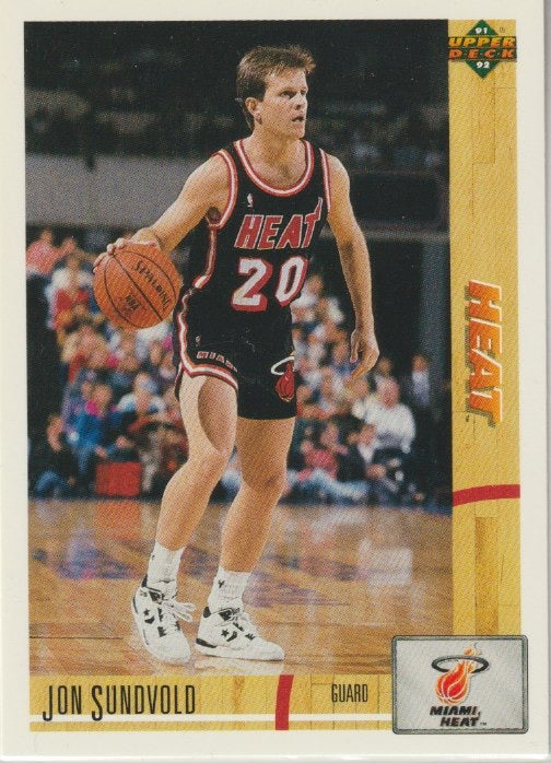 NBA 1991-92 Upper Deck - No 291 - Jon Sundvold