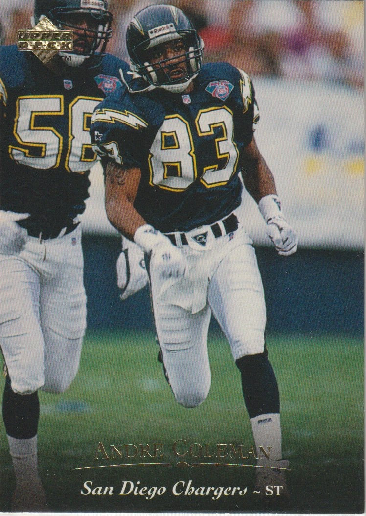 NFL 1995 Upper Deck - No 281 - Andre Coleman