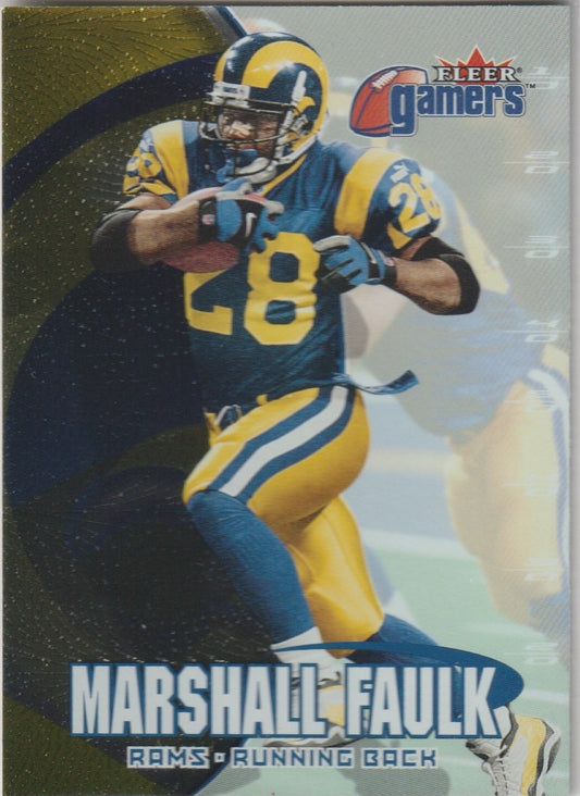 NFL 2000 Fleer Gamers - No 48 - Marshall Faulk