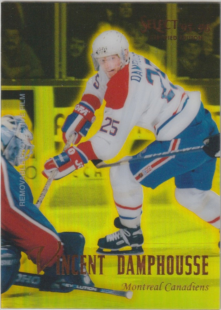 NHL 1995 / 96 Select Certified Mirror Gold - No 75 - Vincent Damphousse