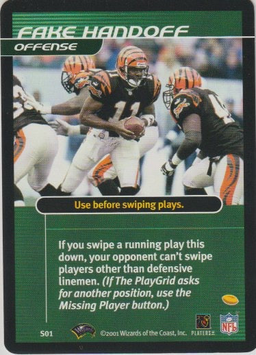 NFL 2001 Showdown First and Goal Strategy - No S01 - Akili Smith