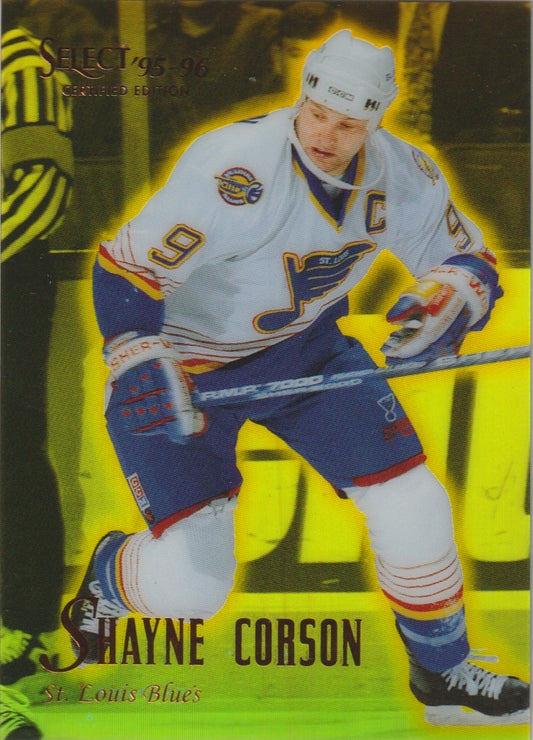 NHL 1995 / 96 Select Certified Mirror Gold - No 101 - Shayne Corson