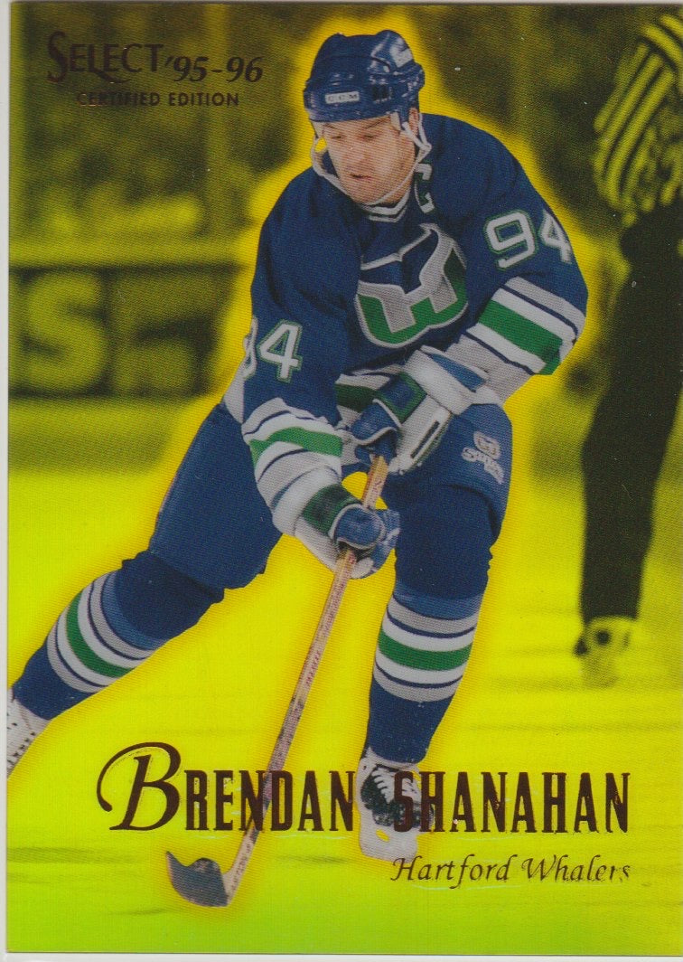 NHL 1995 / 96 Select Certified Mirror Gold - No 64 - Brendan Shanahan