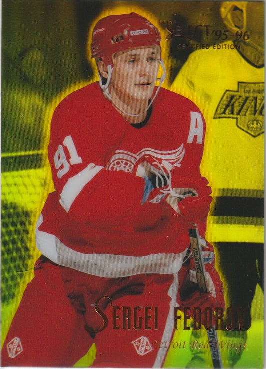 NHL 1995 / 96 Select Certified Mirror Gold - No 29 - Sergei Federov