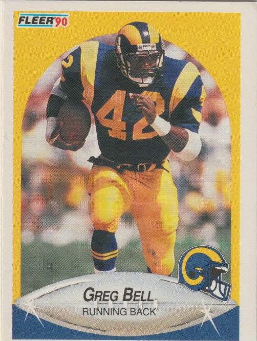 NFL 1990 Fleer - No 34 - Greg Bell