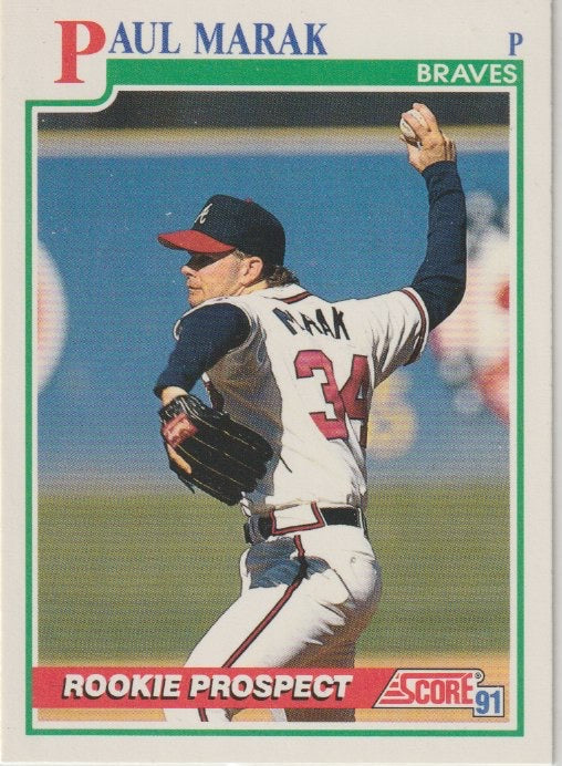 MLB 1991 Score - No 712 - Paul Marak