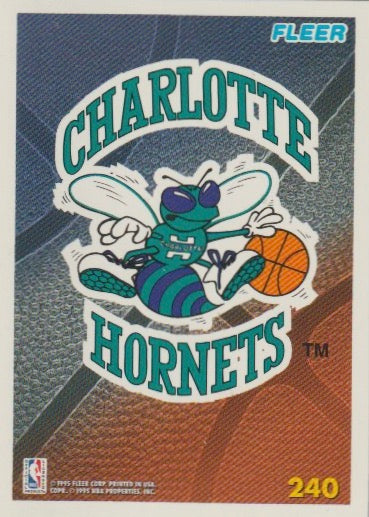 NBA 1994-95 Fleer European - No 240 - Team Logo Charlotte Hornets