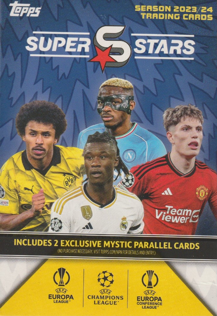 Soccer 2023-24 Topps UEFA Champions League SUPERSTARS Hanger Pack