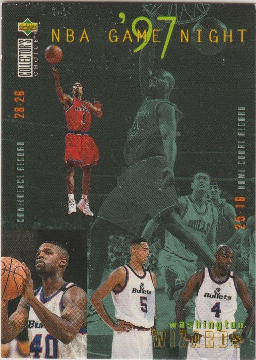 NBA 1997-98 Collector's Choice - No 184 - Chris Webber / Juwan Howard / Calbert Cheaney / Rod Strickland