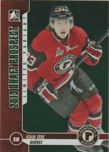 NHL 2012-13 ITG Draft Prospects Emerald - No 1 - Adam Erne