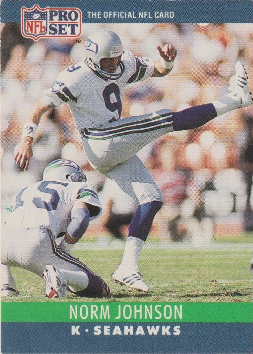 NFL 1990 ProSet - No 302 - Norm Johnson