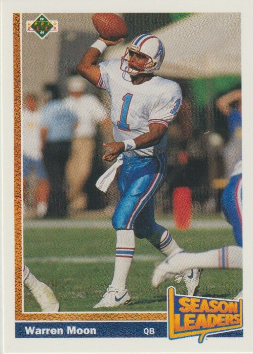 NFL 1991 Upper Deck - No 403 - Warren Moon