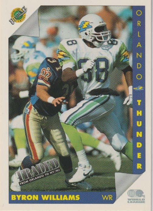 NFL 1992 Ultimate WLAF - No 115 - Byron Williams