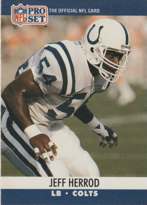 NFL 1990 ProSet - No 524 - Jeff Herrod
