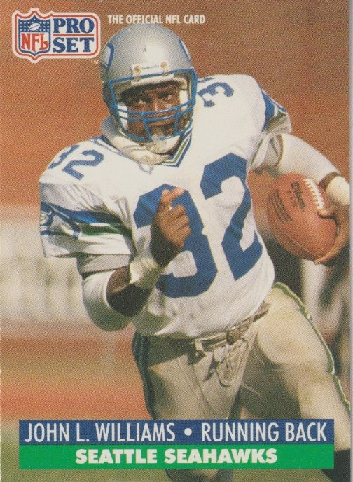 NFL 1991 ProSet - No 304 - John L. Williams