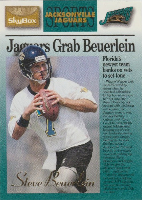 NFL 1995 SkyBox Premium - No 55 - Steve Beuerlein