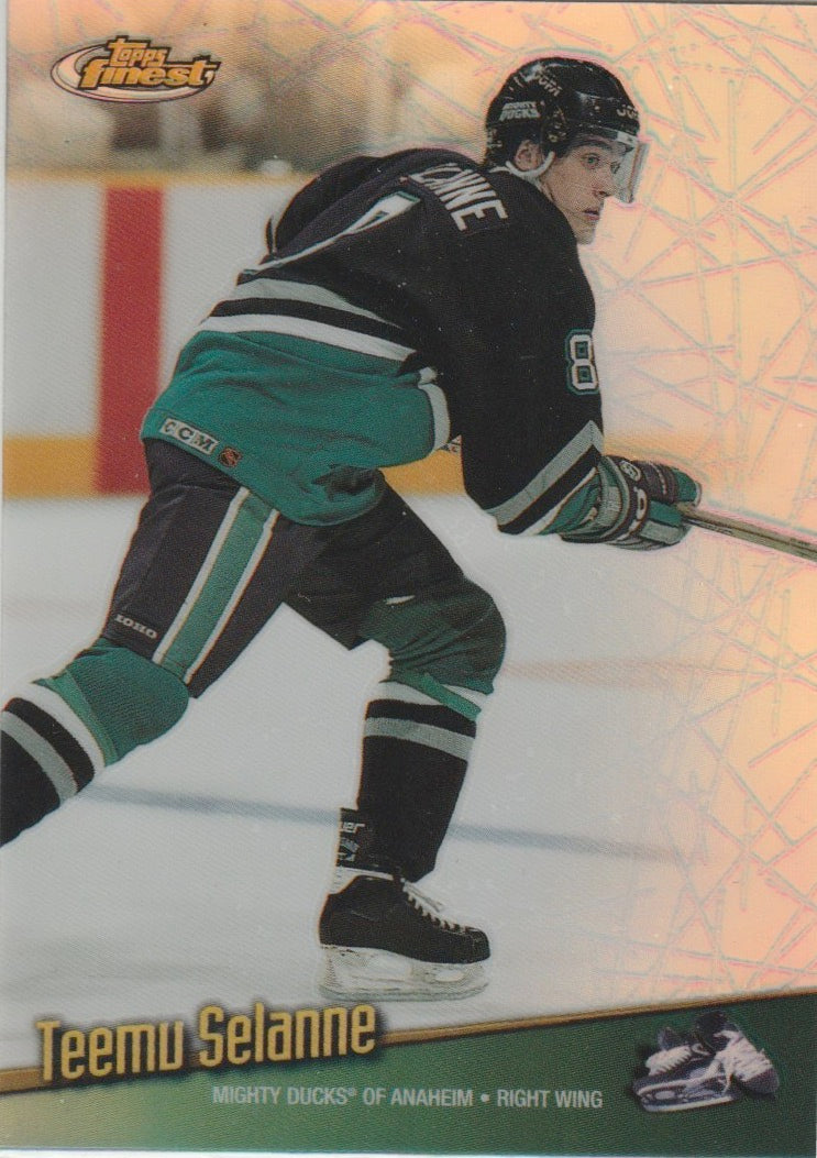 NHL 1998-99 Finest No Protectors Refractors - No 1 - Teemu Selanne