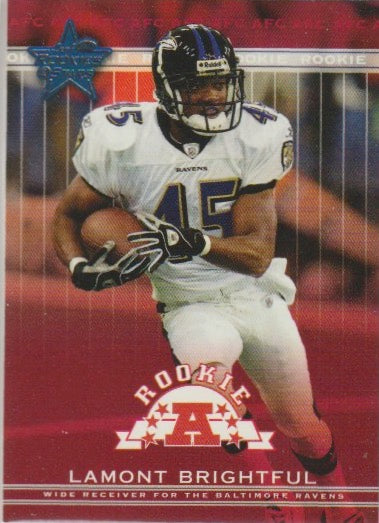 NFL 2002 Leaf Rookies and Stars - No 289 - Lamont Brightful