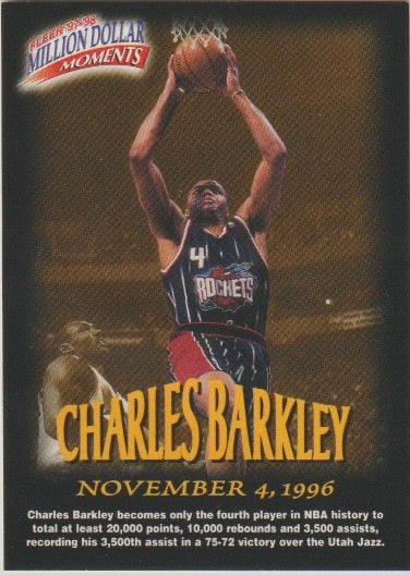 NBA 1997-98 Fleer Million Dollar Moments - No 3 - Charles Barkley