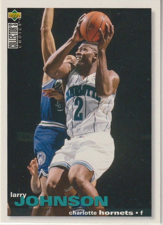 NBA 1995-96 Collector's Choice International German I - No 12 - Larry Johnson