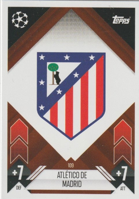 Soccer 2024-25 Match Attax UEFA Champions League - No 109 - Logo Atletico Madrid