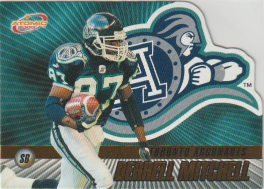 NFL 2003 Atomic CFL Gold - No 86 - Derrell Mitchel