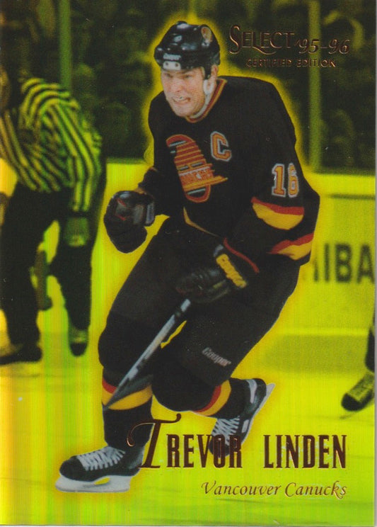 NHL 1995 / 96 Select Certified Mirror Gold - No 87 - Trevor Linden
