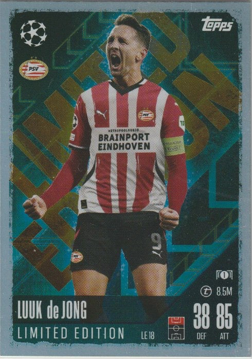 Fussball 2024-25 Match Attax UEFA Champions League Limited Edtion - No LE18 - Luuk de Jong