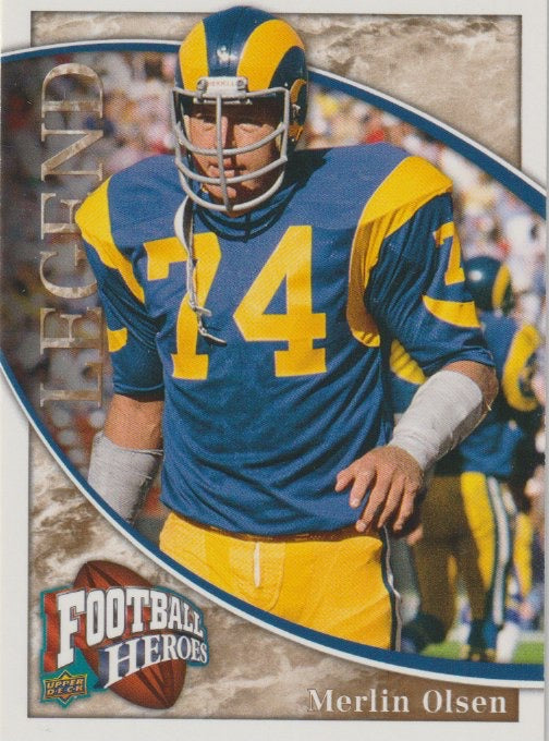 NFL 2009 Upper Deck Heroes - No 219 - Merlin Olsen