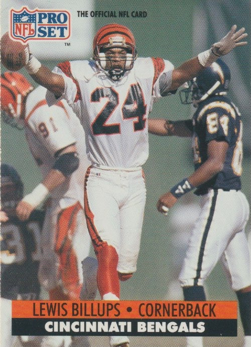 NFL 1991 ProSet - No 109 - Lewis Billups